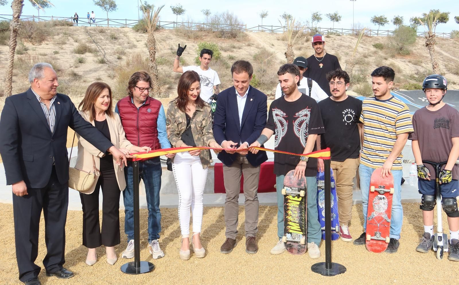 Inauguración del nuevo skate park en el Parque de la Rambla de Vera