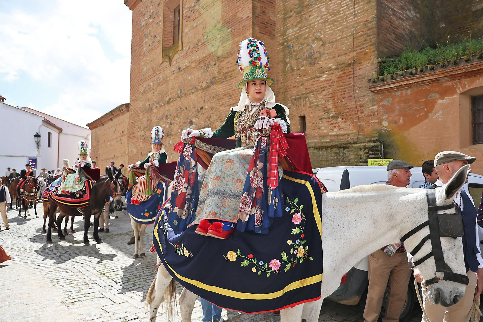 Las imágenes de la romería de San Benito Abad en el Cerro del Andévalo de Huelva