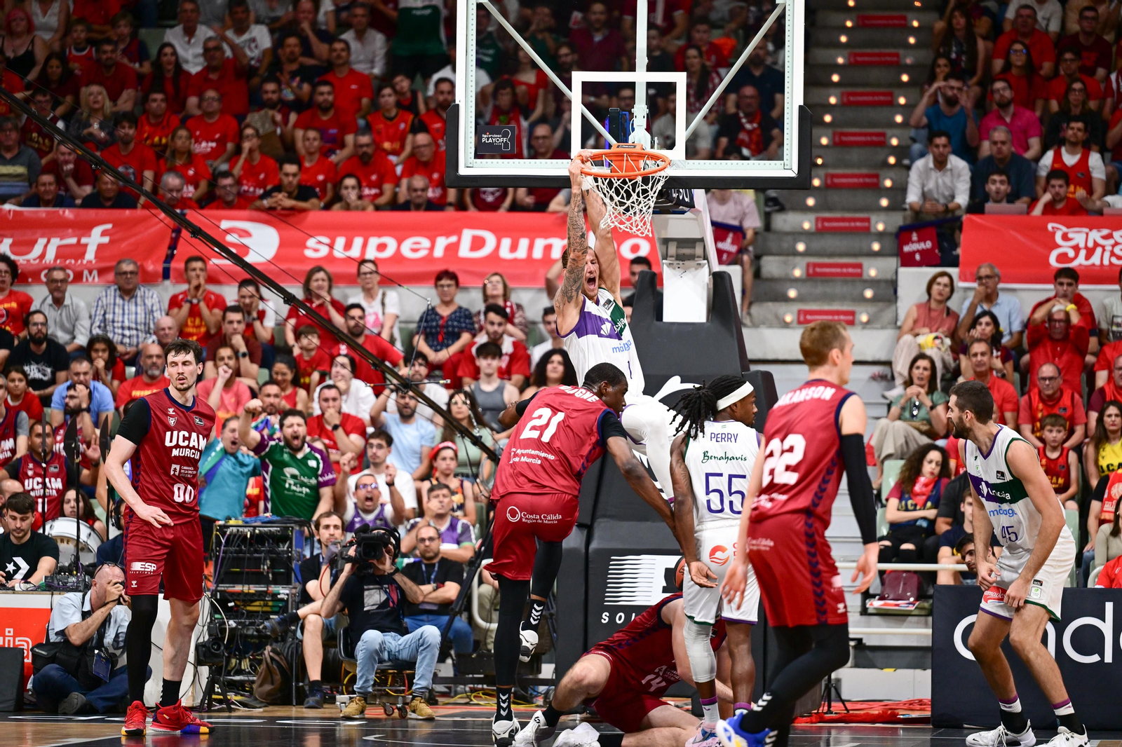 Las fotos del UCAM Murcia - Unicaja, 4º partido de las semifinales de ACB