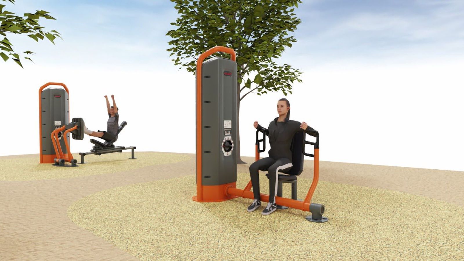 Render del área de calistenia compartido por Vázquez en redes.