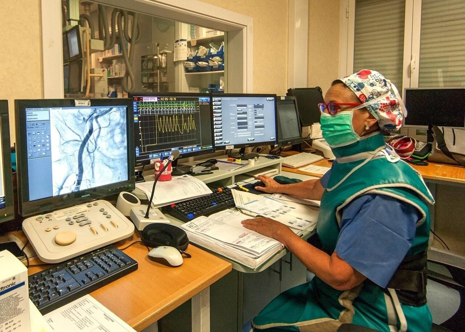 Una de las profesionales que desarrolla el programa Código Infarto con angioplastia primaria.