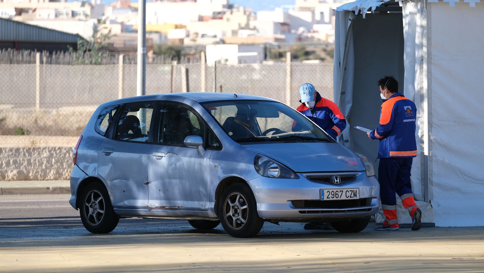 Fotogalería vacunación COVID-19 en el Palacio de los Juegos Mediterráneos. Almería