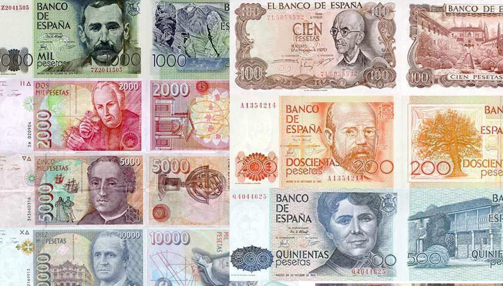 Pesetas: ¿Qué billetes y monedas puedo cambiar por euros?