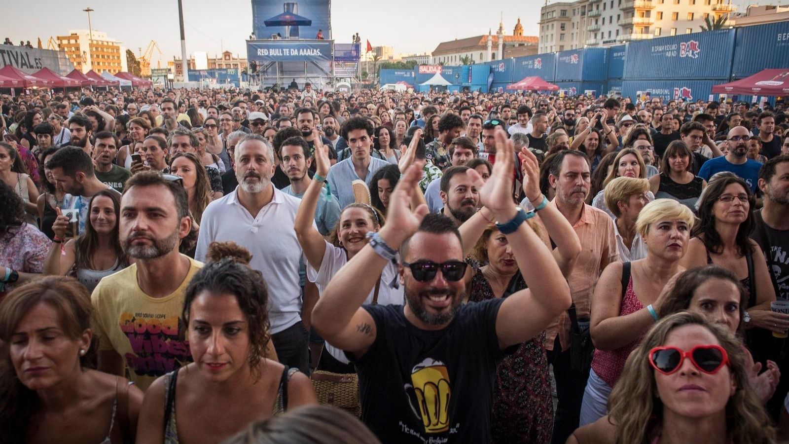 Uno de los conciertos celebrados en el muelle ciudad, en una imagen de archivo.