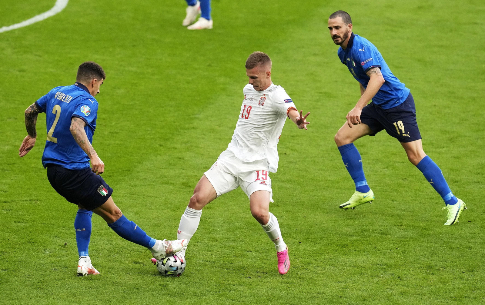 Las imágenes de la semifinal Italia-España de Eurocopa