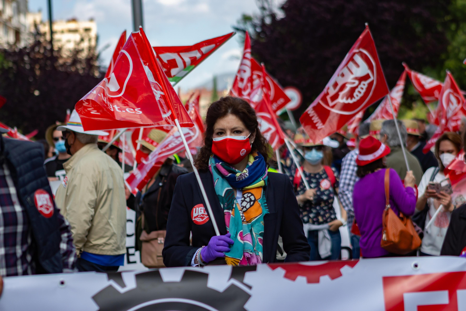 Fotos: Manifestación del 1º de Mayo en Granada