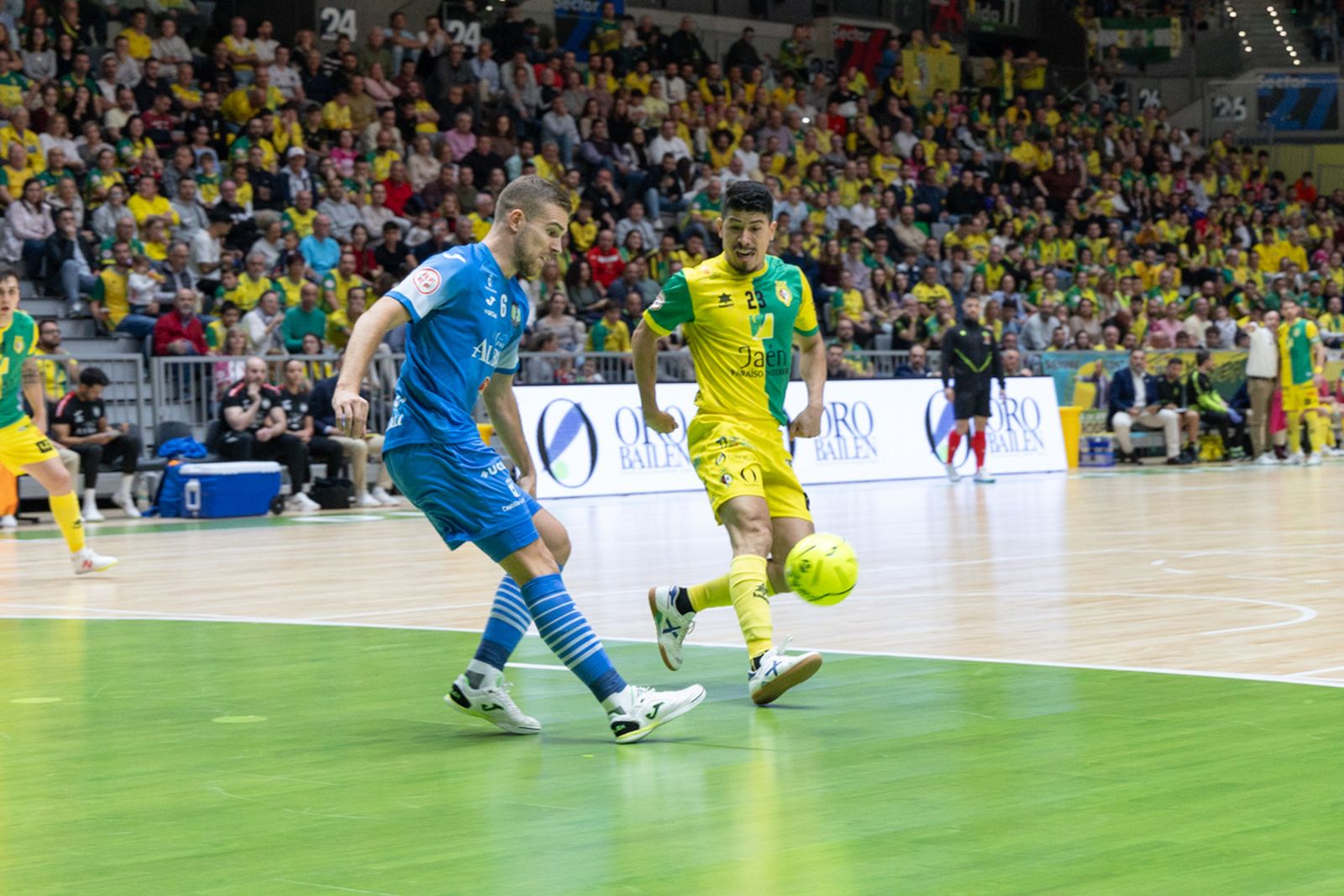 La goleada del Jaén Paraíso Interior FS ante el Viña Albali Valdepeñas, en imágenes