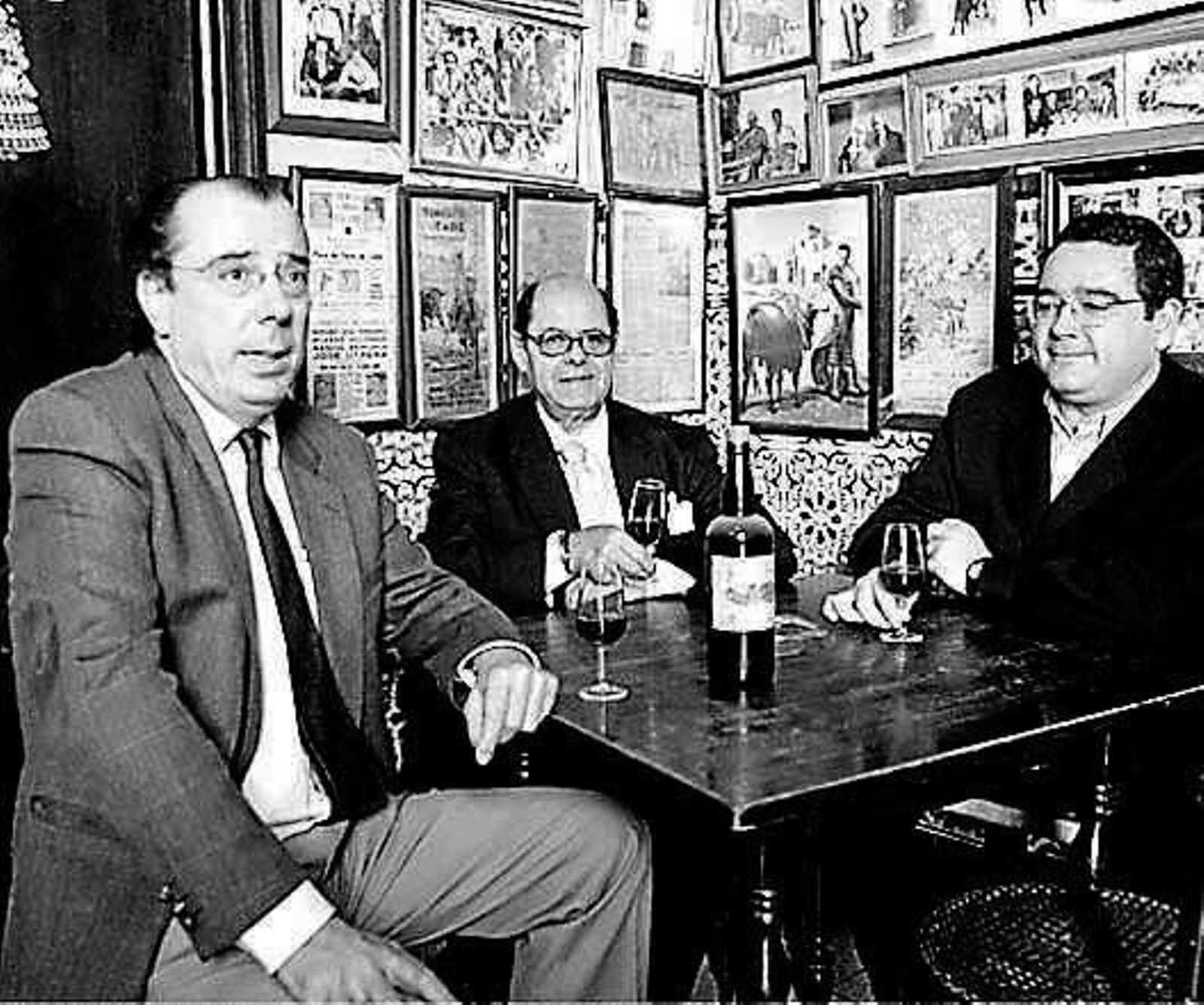 José María Lacave y Curro Orgambides, junto al Manteca, en 2004.