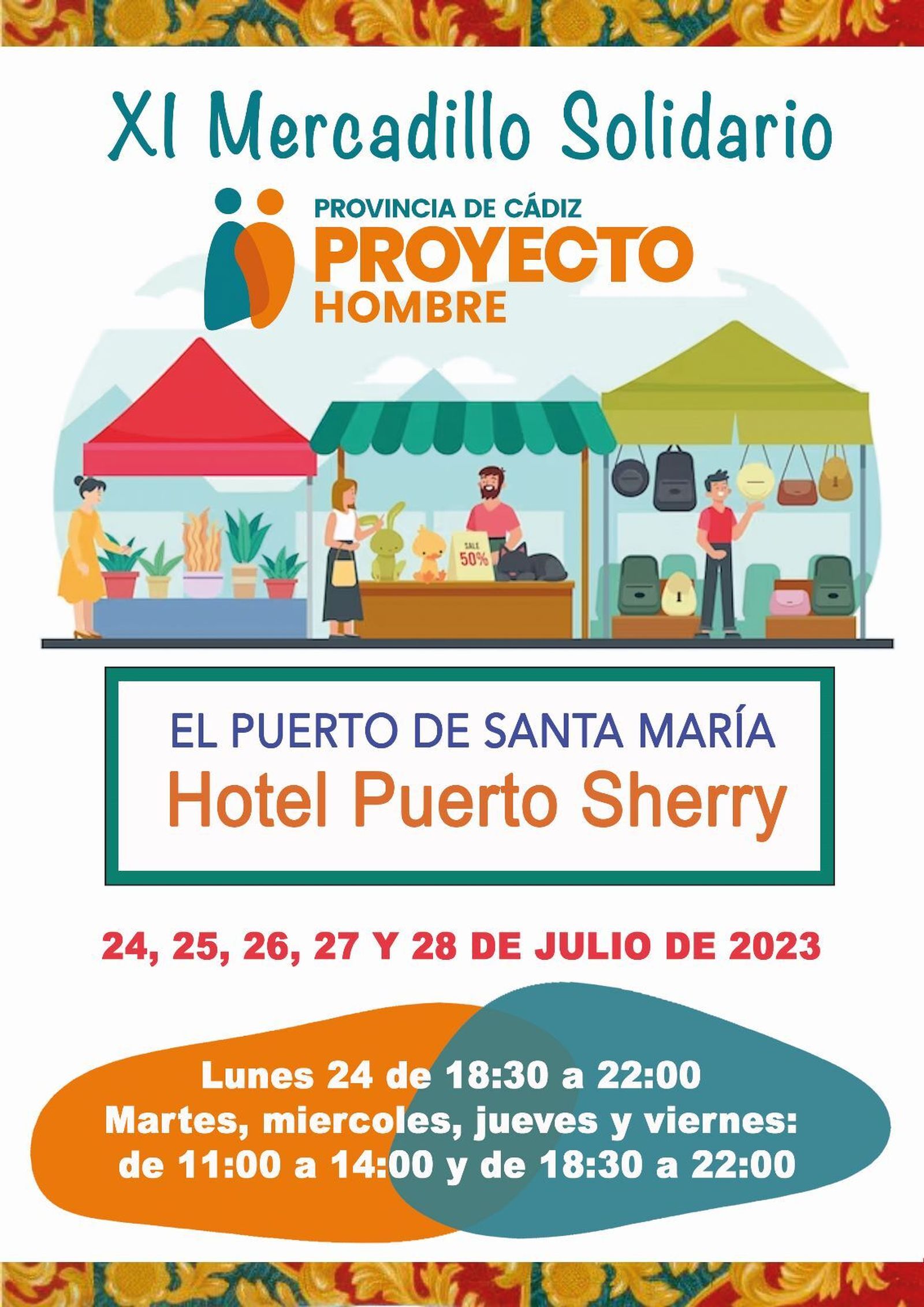 El cartel anunciador del evento solidario.