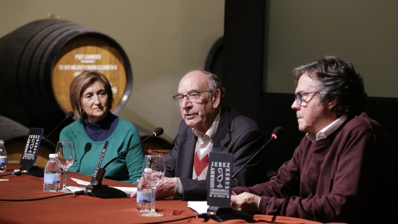 Infante, junto a Rosalía Gómez y Manuel Curao, en el Festival.