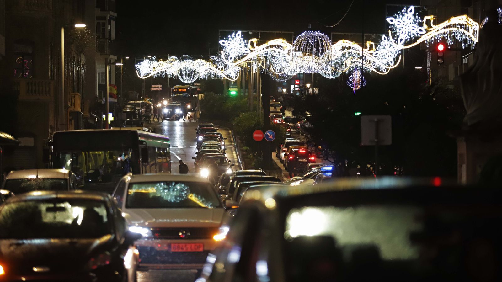 Fotos de la inauguración del alumbrado de Navidad en Algeciras