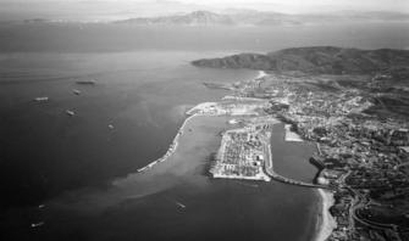 Vista aérea de la Bahía de Algeciras.