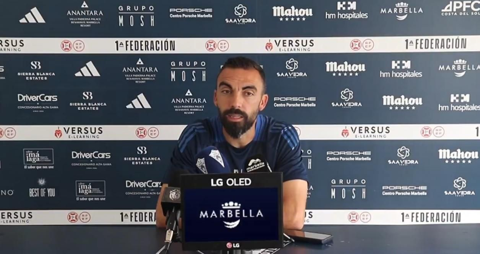 Carlos de Lerma en sala de prensa. Carlos de Lerma en sala de prensa.
