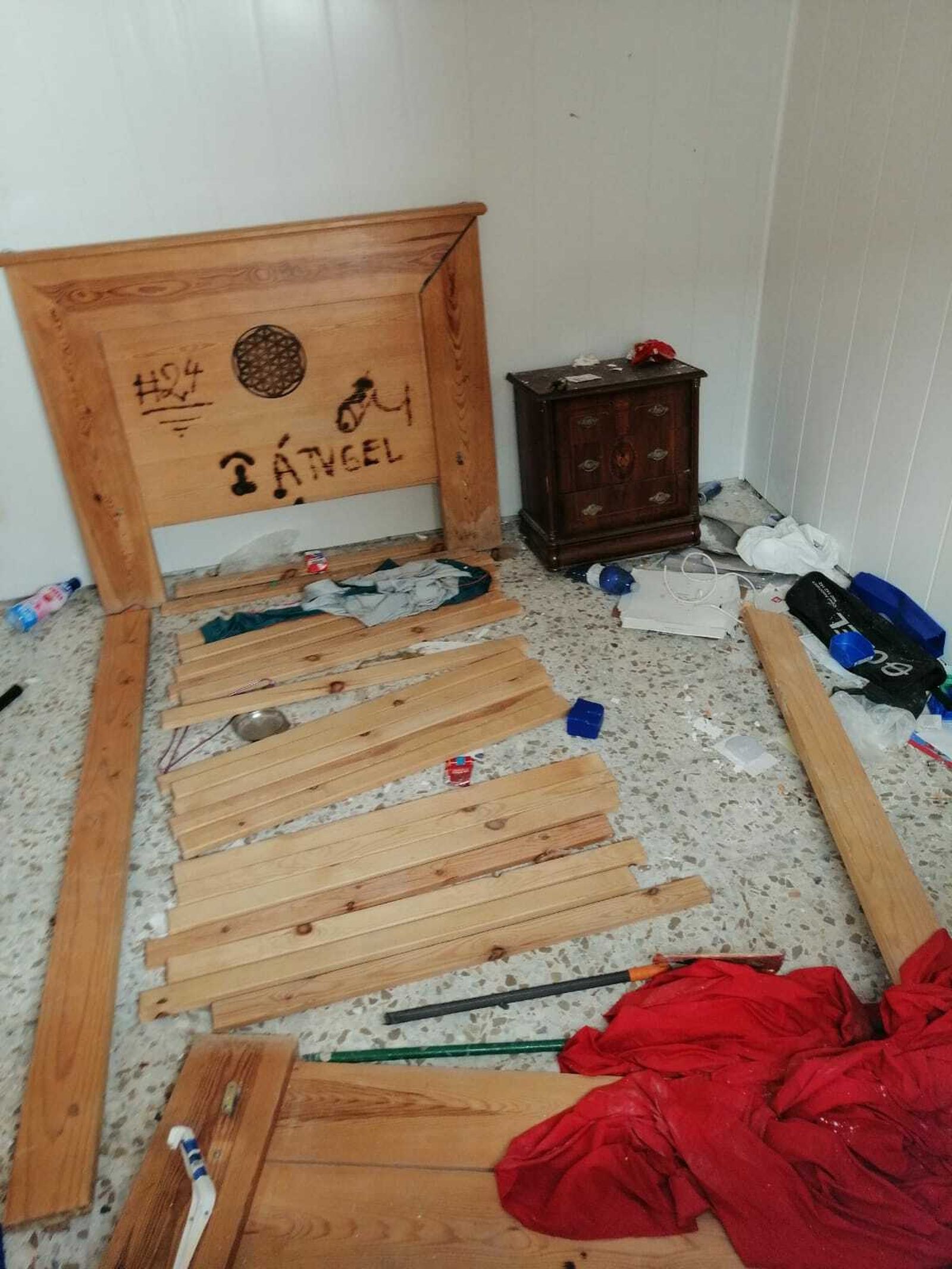 Situación de una de las viviendas de la calle de los Morenos