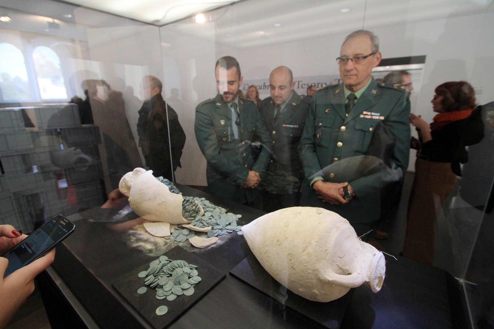 La exposición de tesoro romano de Tomares