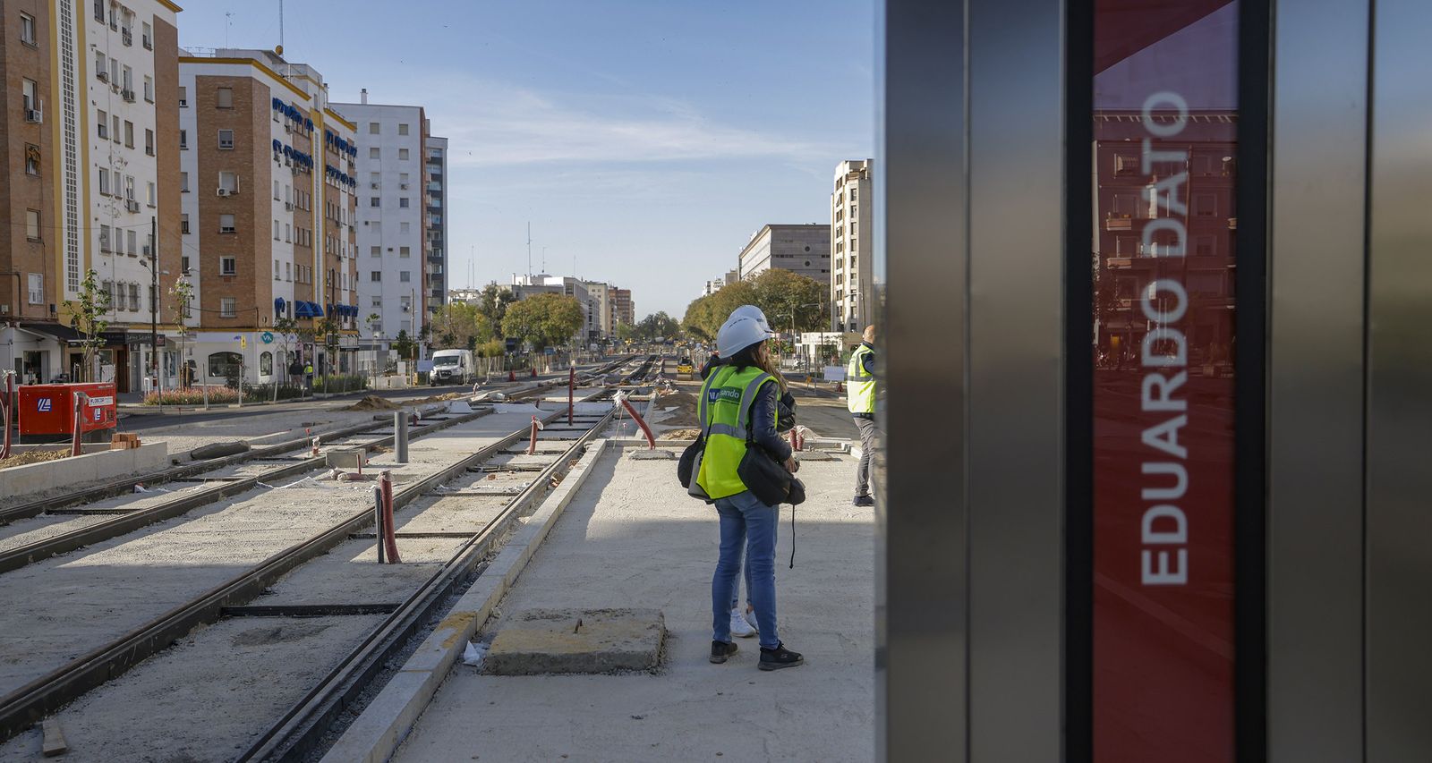 La visita a las obras de ampliación del Metrocentro, en imágenes