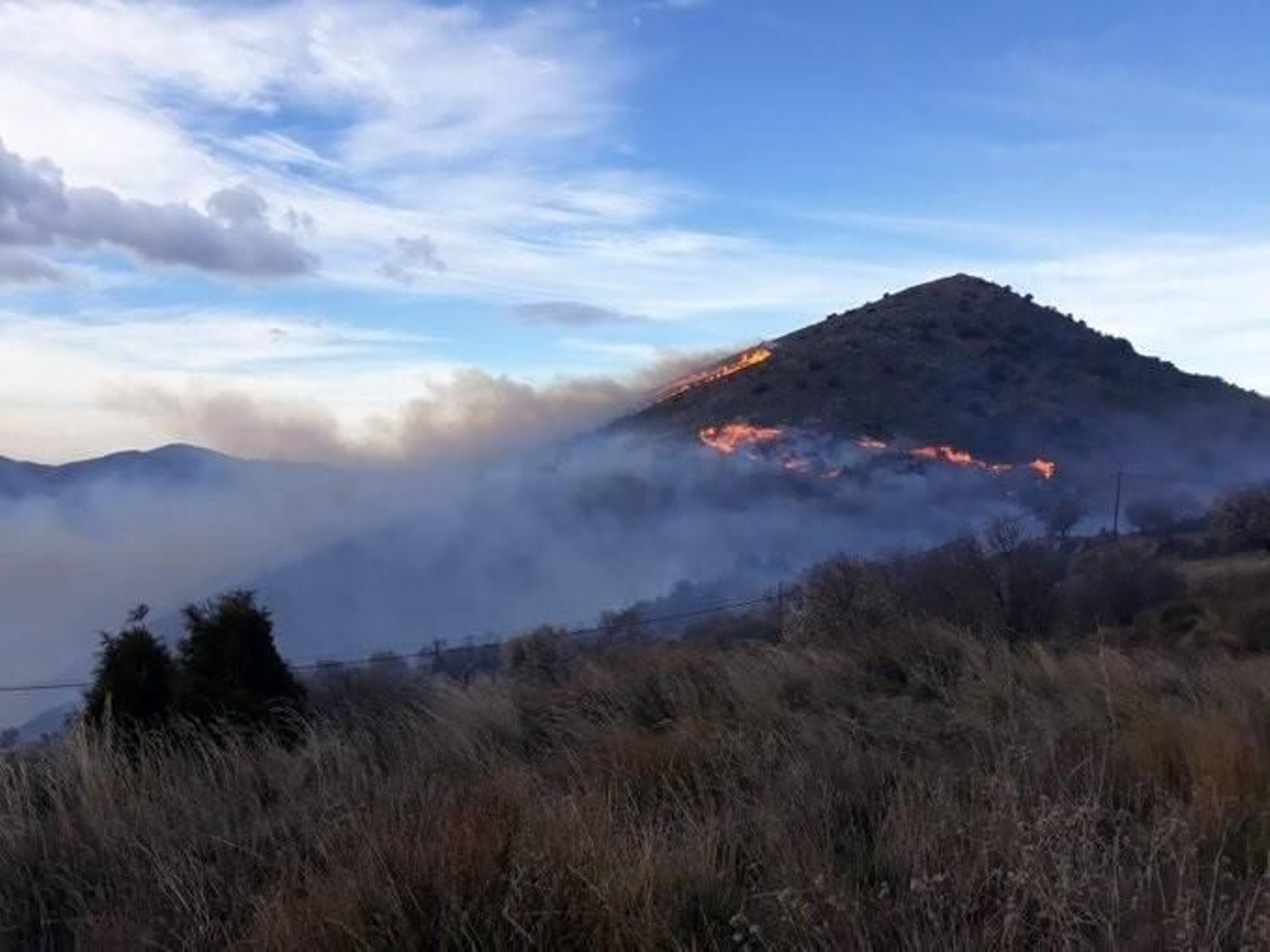 Incendio  forestal en Juviles.
