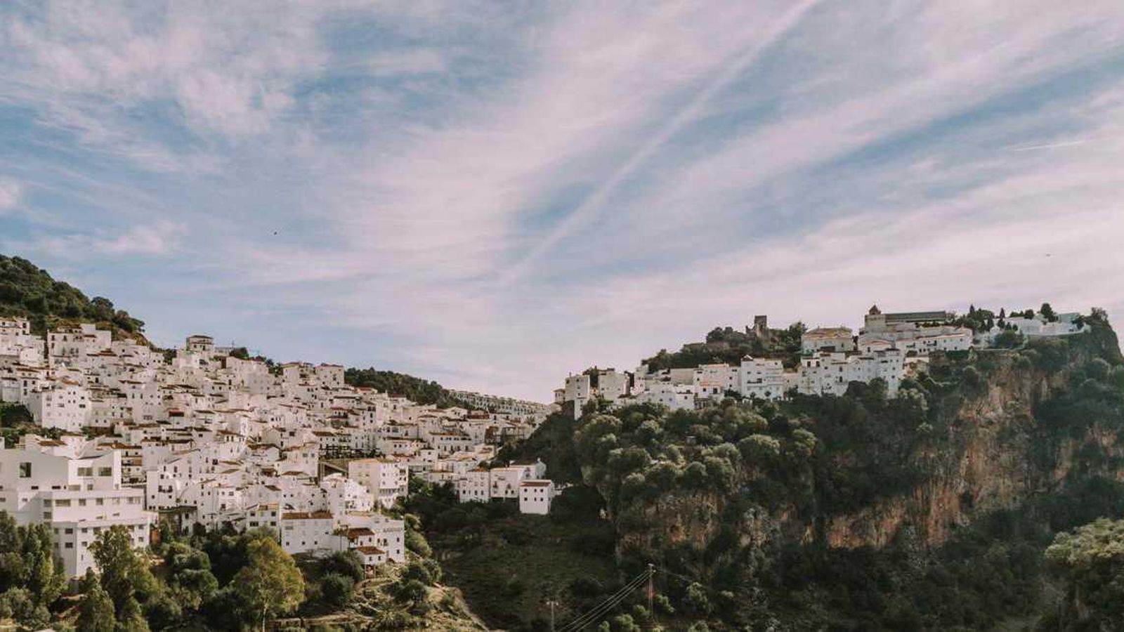 Vista del municipio de Casares, en la provincia de Málaga.