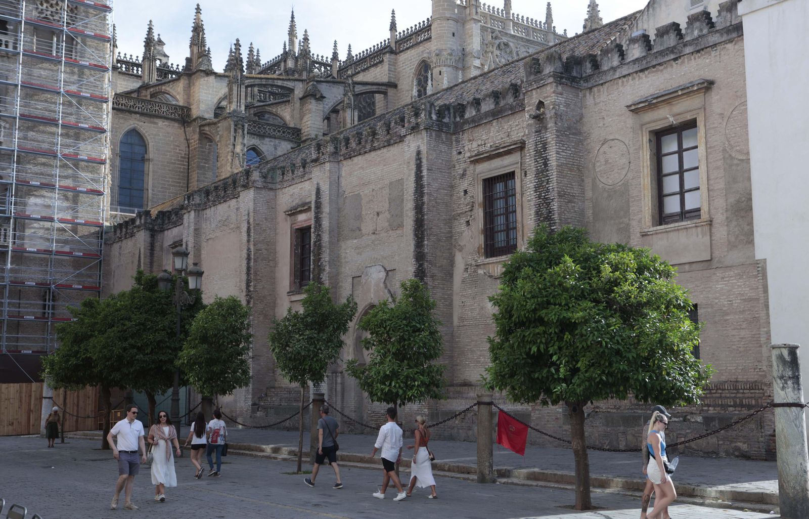 La fachada Este de la Catedral de Sevilla.