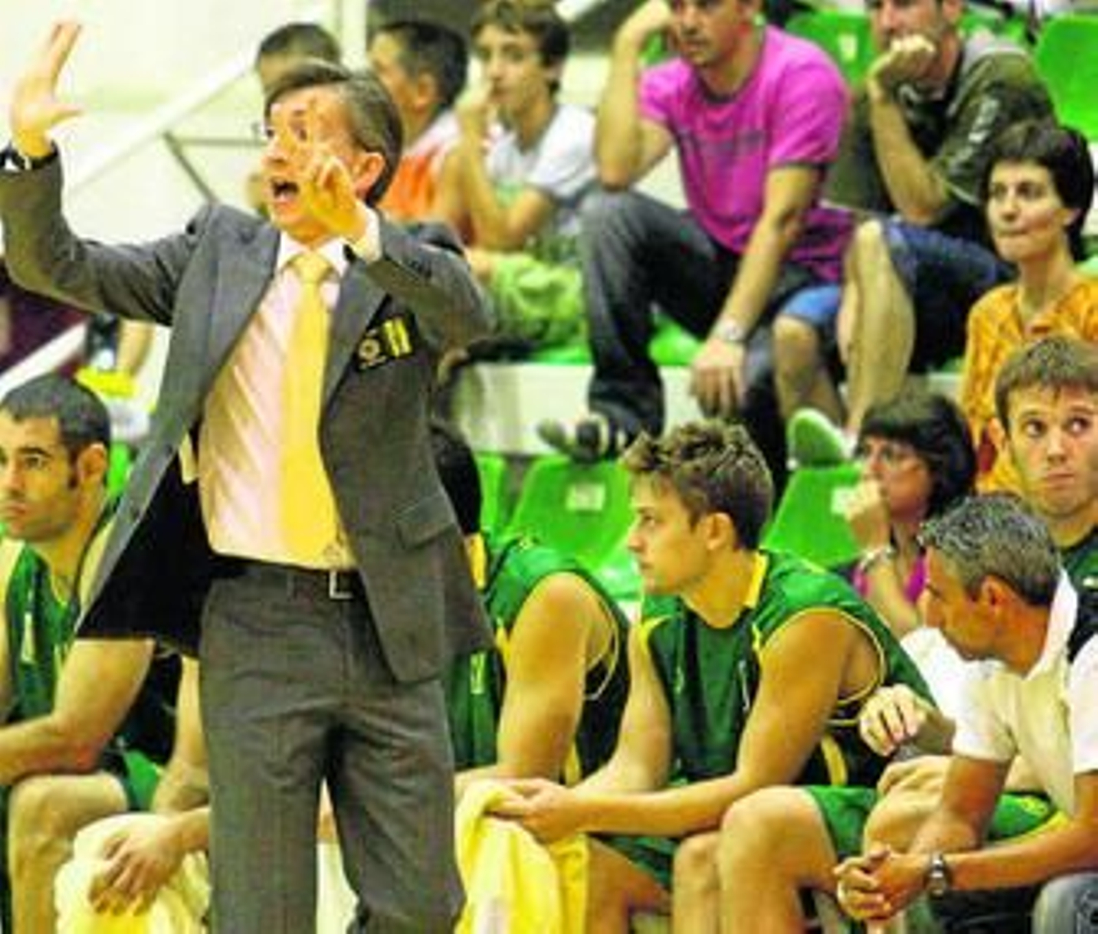 Moncho Fernández, en el Samuel Aguilar de Los Barrios.