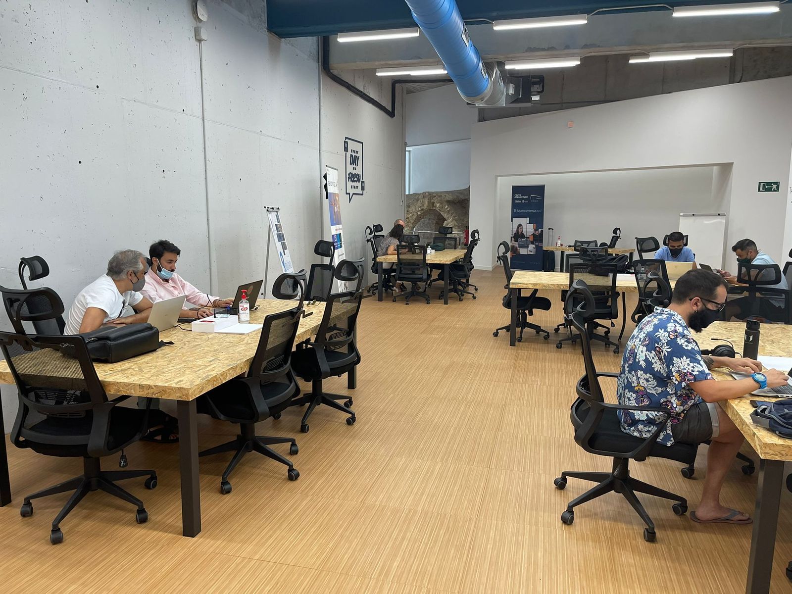 Instalaciones de Ceuta Open Future ‘El Ángulo’.