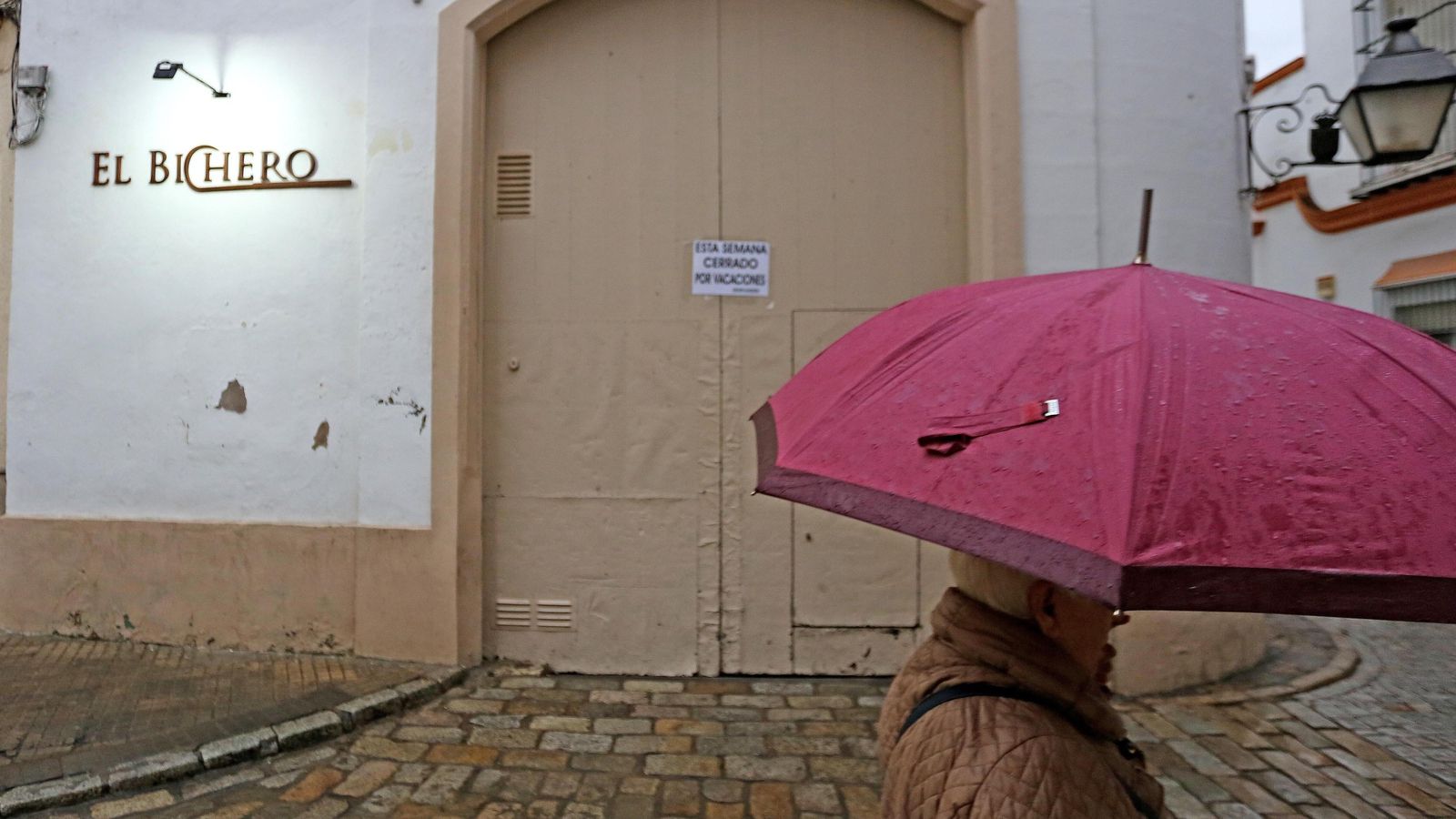 El restaurante ‘El Bichero’, cerrado desde hace varios días por orden de Urbanismo.