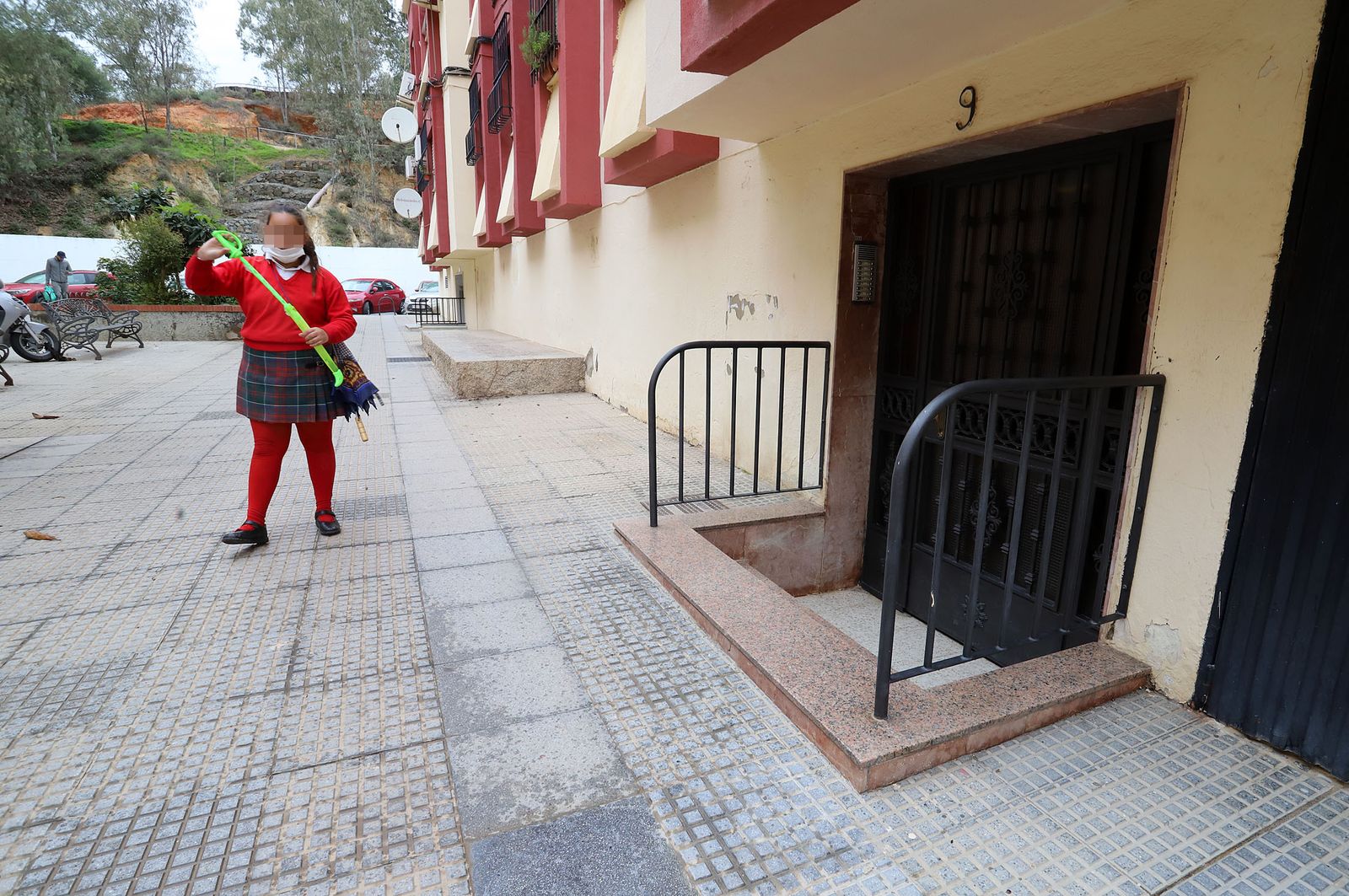 Uno de los accesos a un portal.