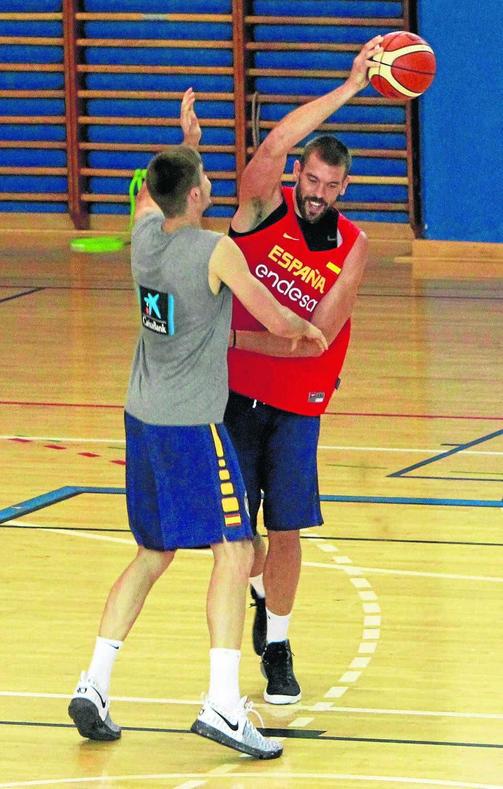 Un ambiente distendido para entrenar