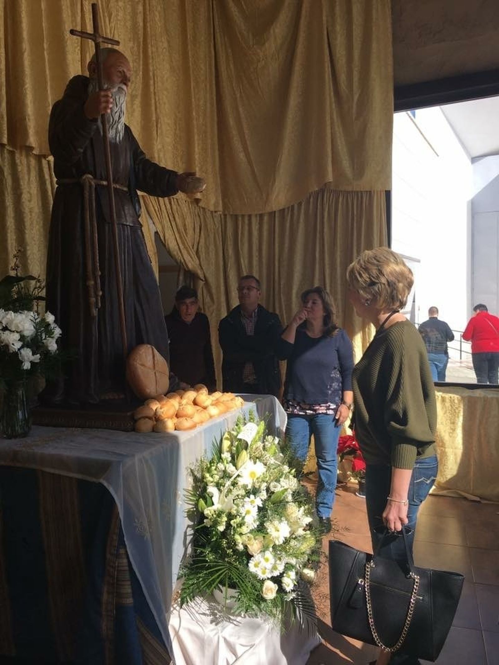 La imagen de Fray Leopoldo despierta una gran devoción.