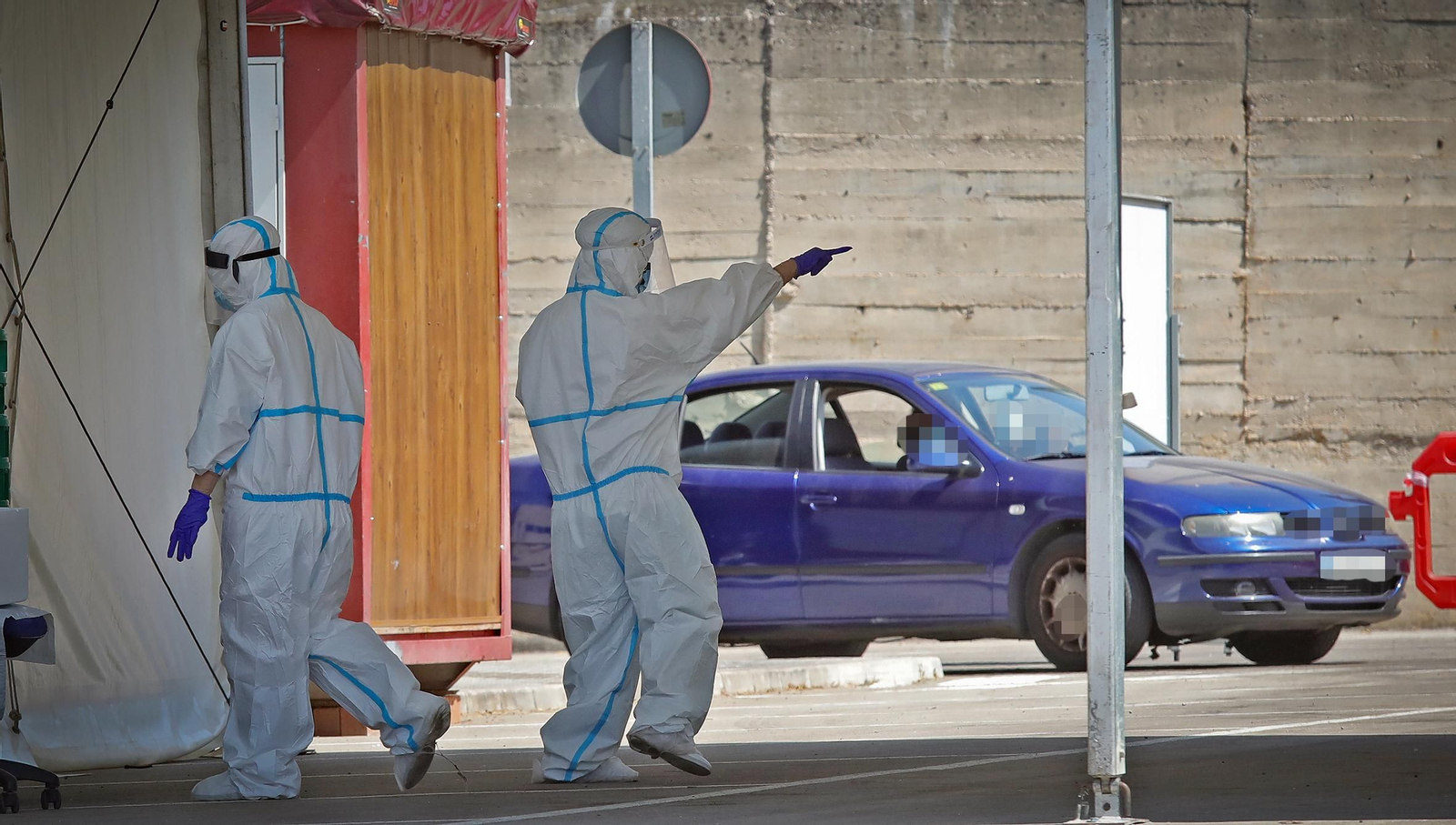 El nuevo 'Autocovid' ya está funcionando en el Hospital Universitario de Jerez