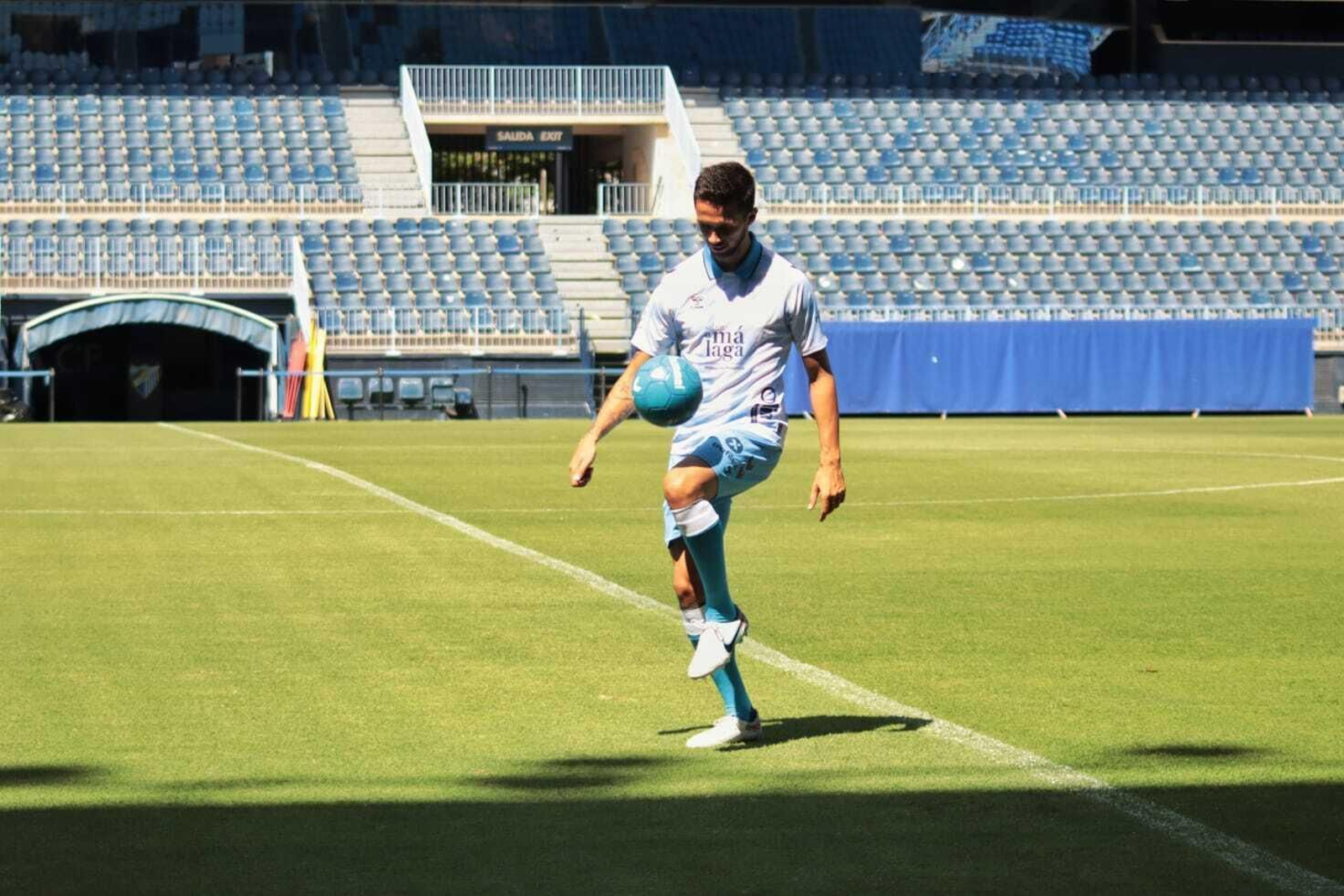 La presentación de Nelson Monte con el Málaga CF, en fotos