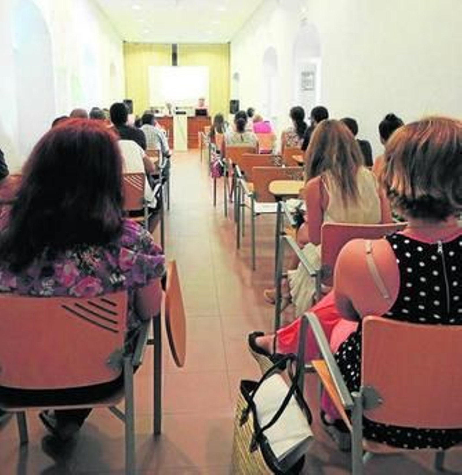 Un instante de una de las ponencias sobre género, ayer.