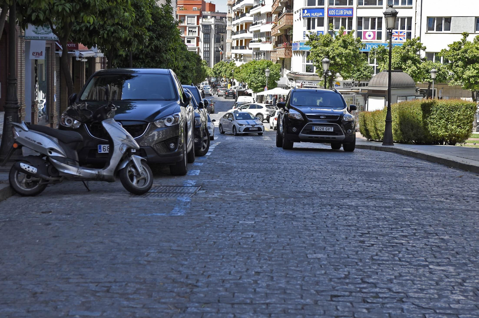 Imágenes de las calles que se incluirán en la peatonalización del centro