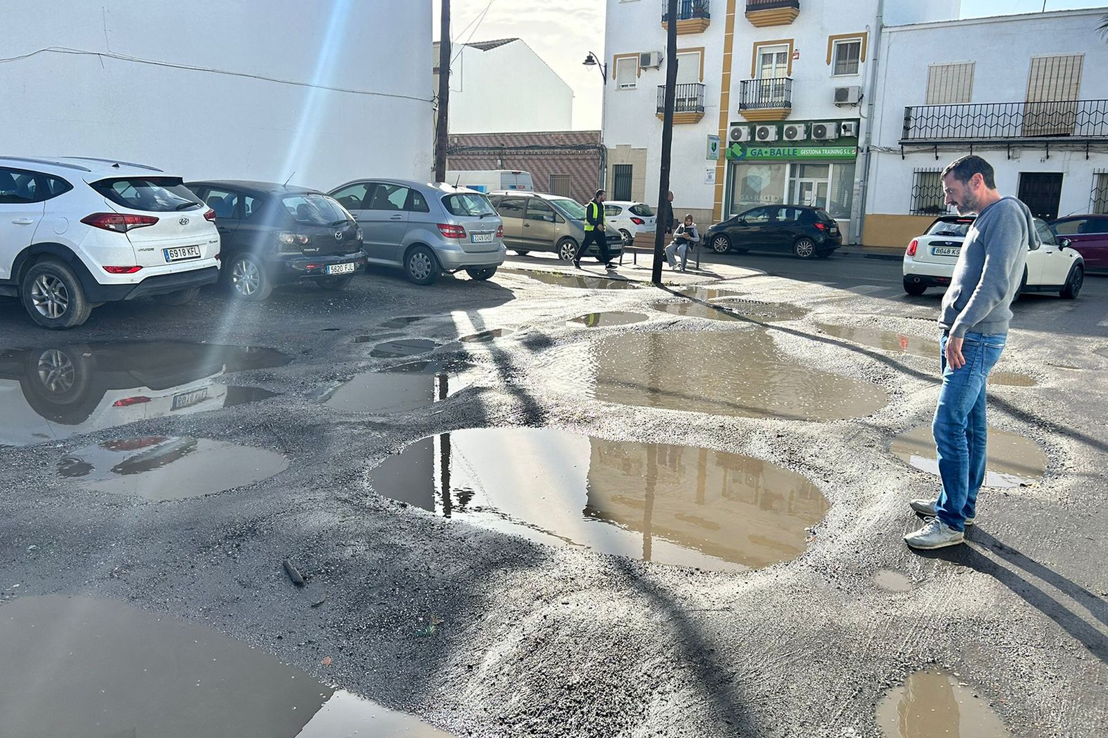 Incidencias en el asfaltado en San Juan del Puerto.