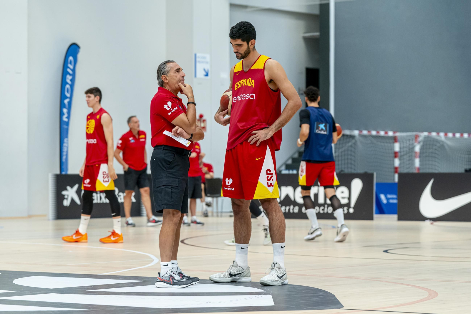 España acaba su trabajo en Madrid antes de venir a Málaga