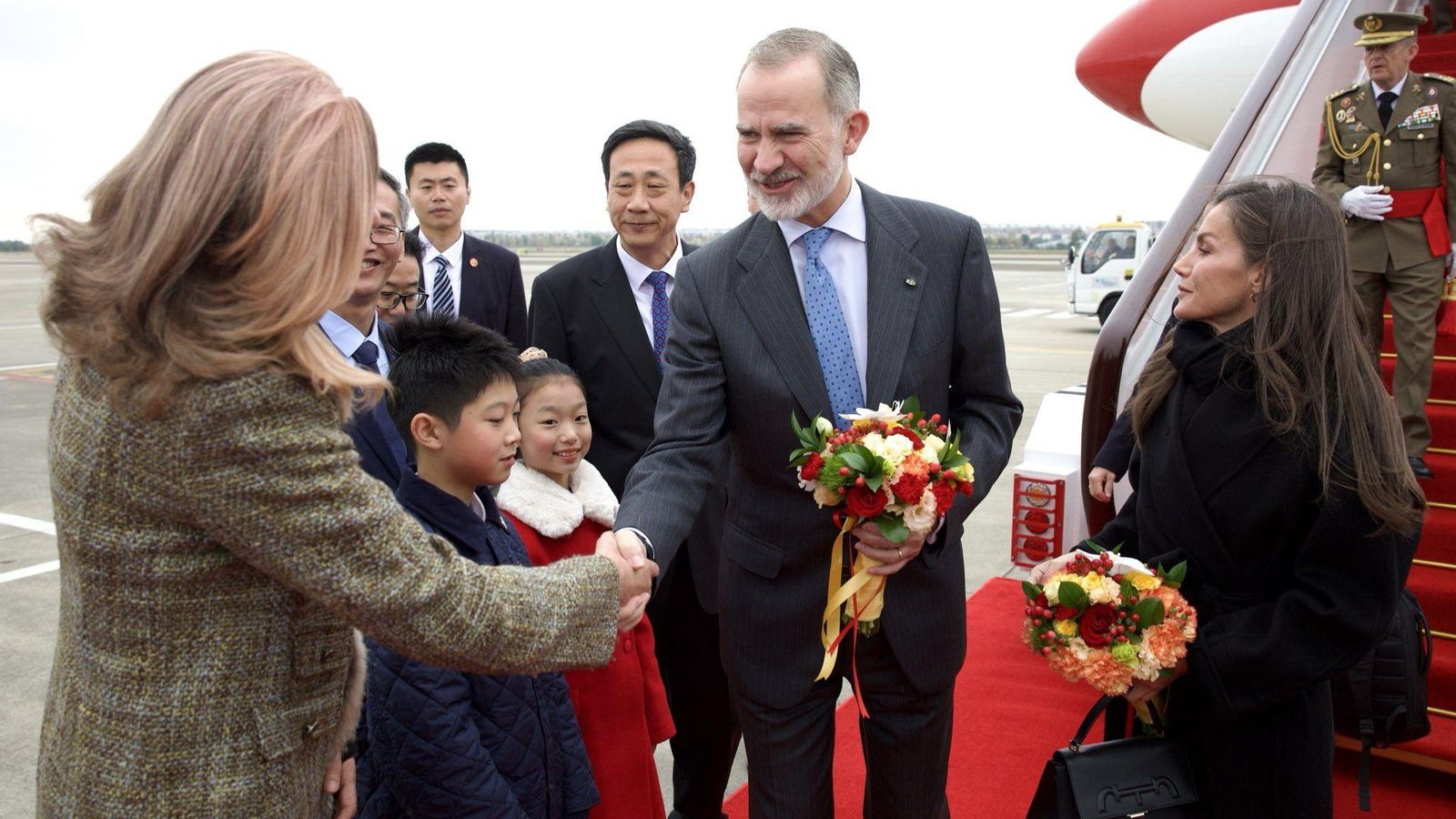 Llegada de Felipe VI y la reina Leticia a China.