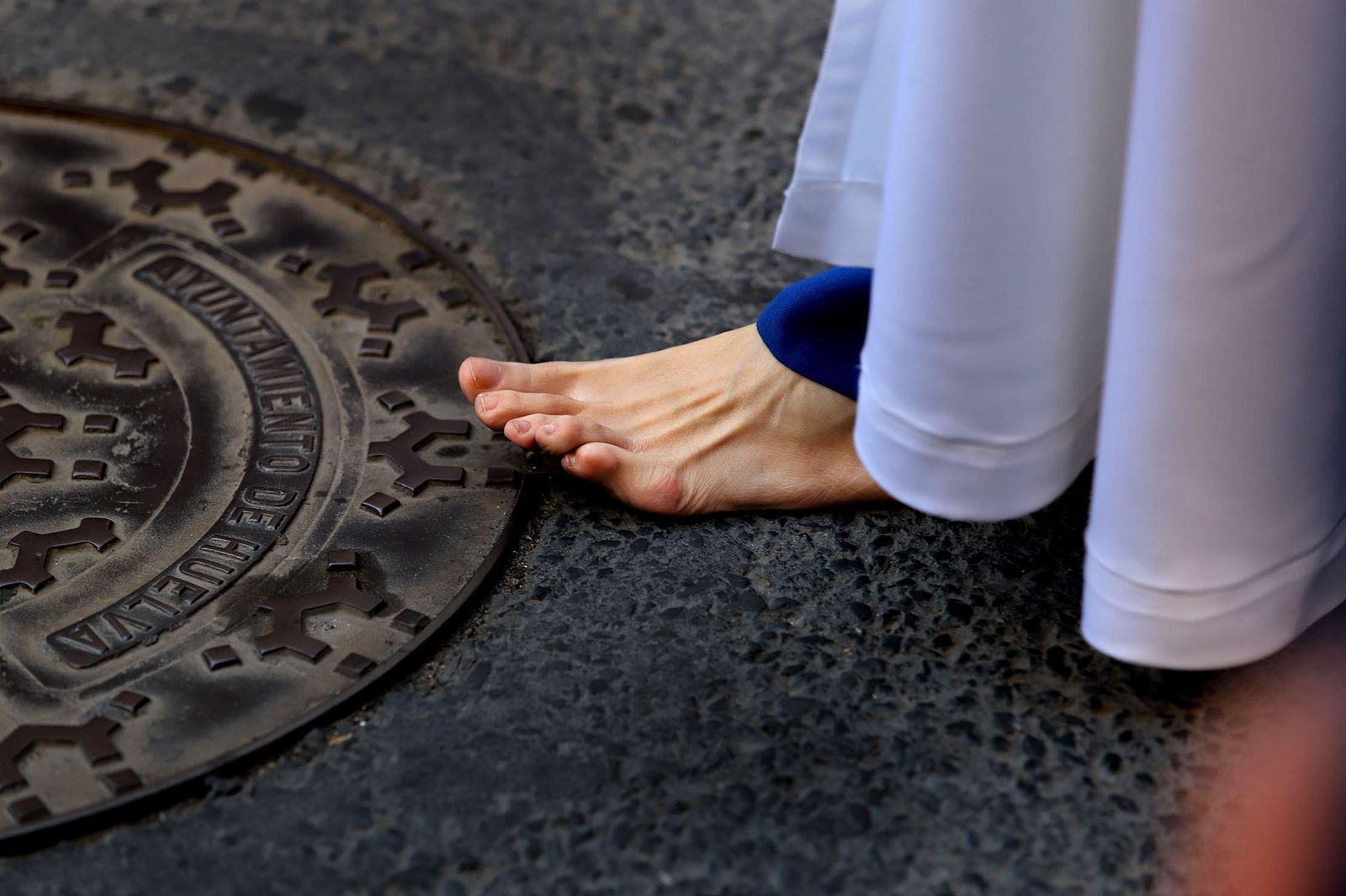 Imágenes de la procesión de la hermandad de la Lanzada de Huelva