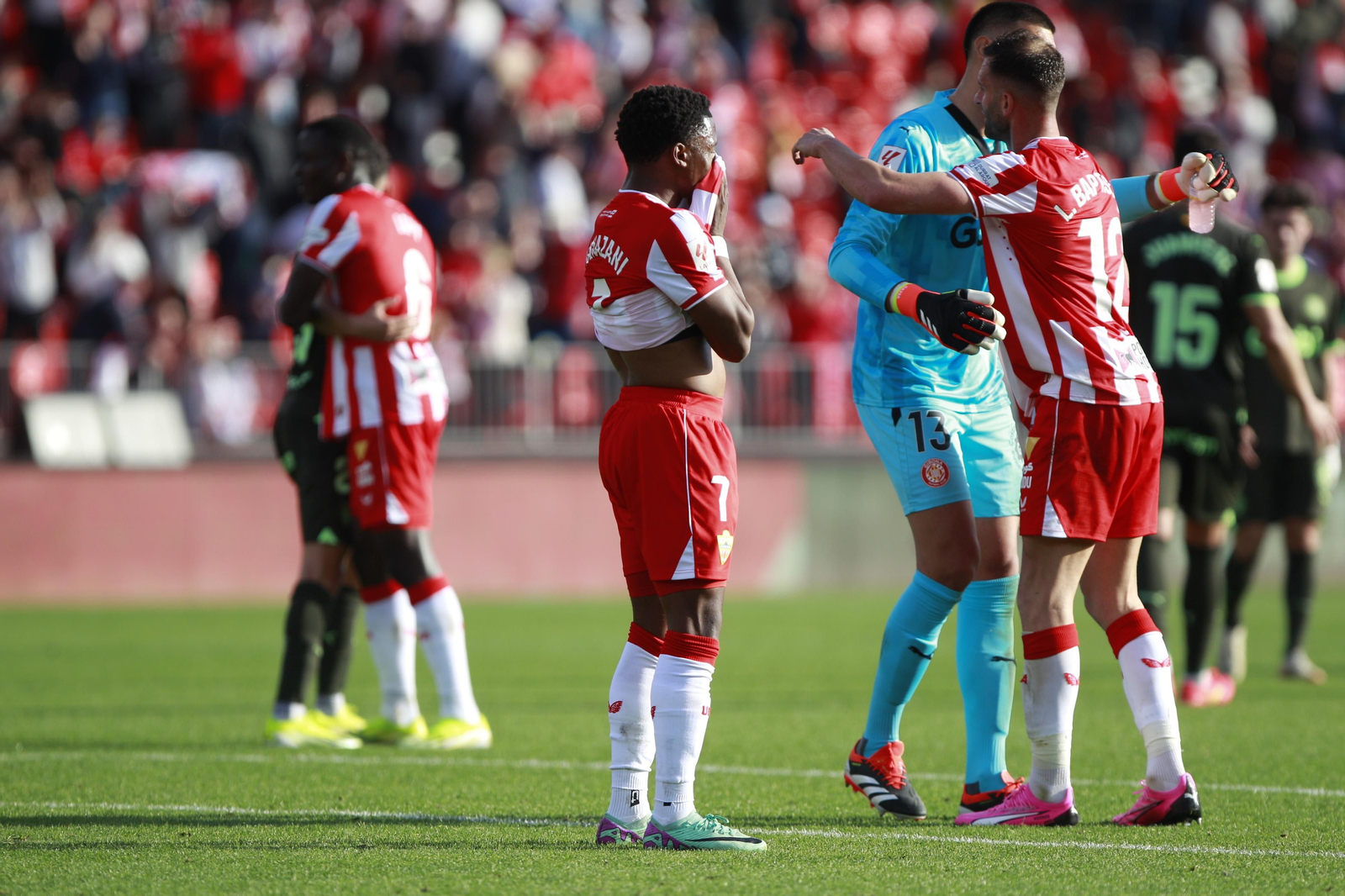 Las mejores imágenes del partido de fútbol U.D. Almería-Girona F.C.