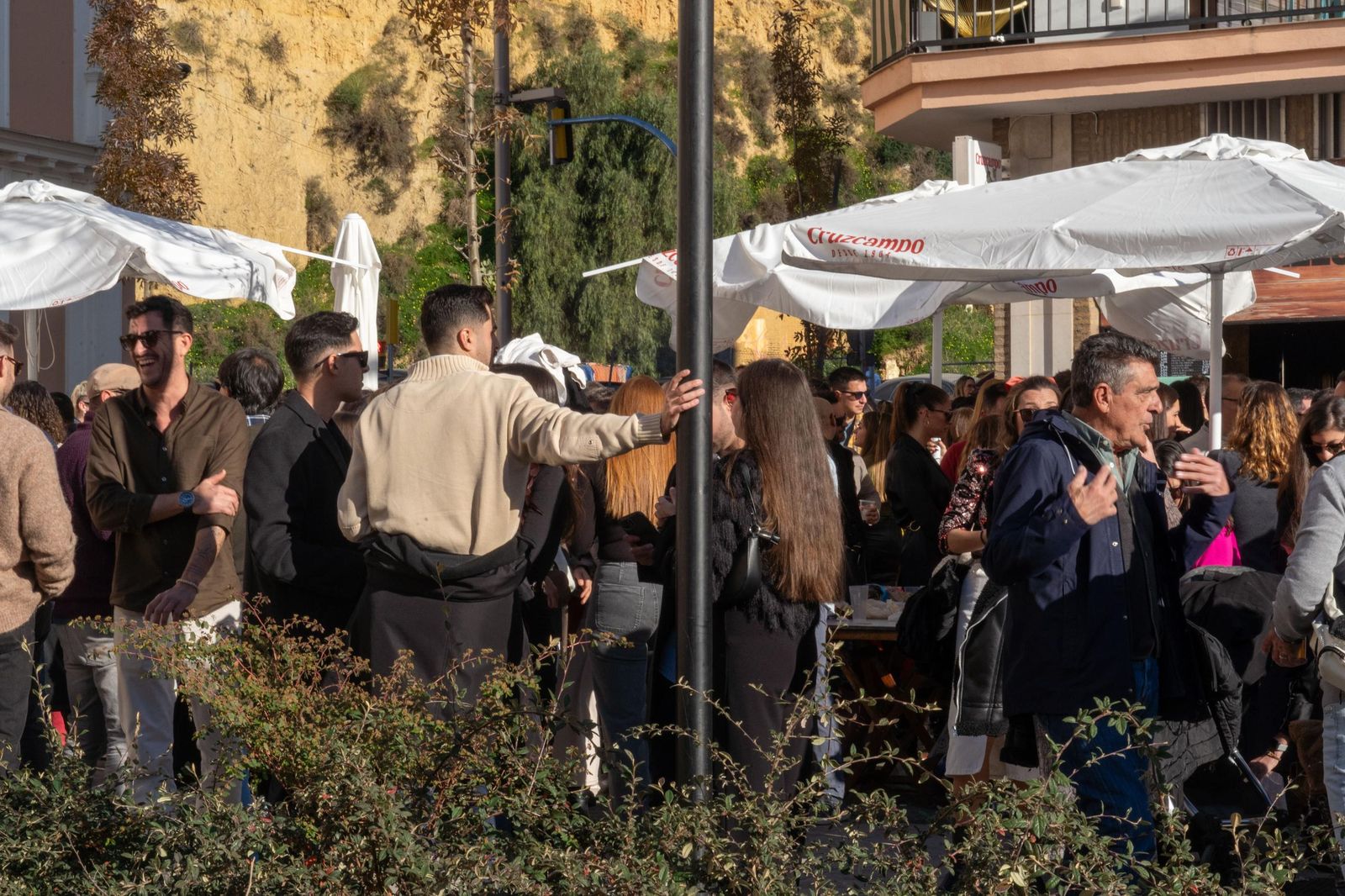 Imágenes de la fiesta del 31 de diciembre en las calles de Huelva