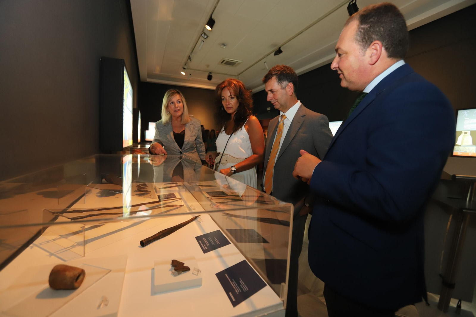 Inauguración de la exposición de Aljaraque en el Museo de Huelva.