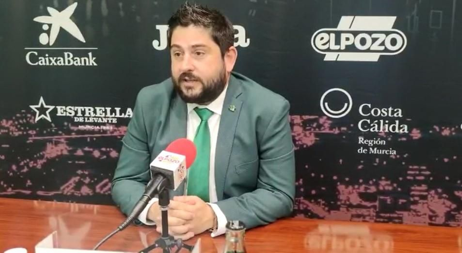Josan González, en la sala de prensa del Palacio de los Deportes de Murcia.