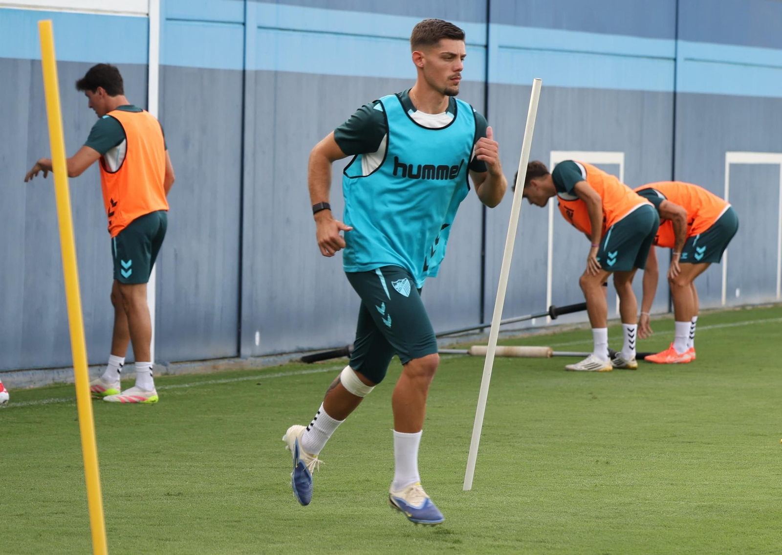 Javi Montero ya trabaja con el Málaga CF en el Anexo de La Rosaleda