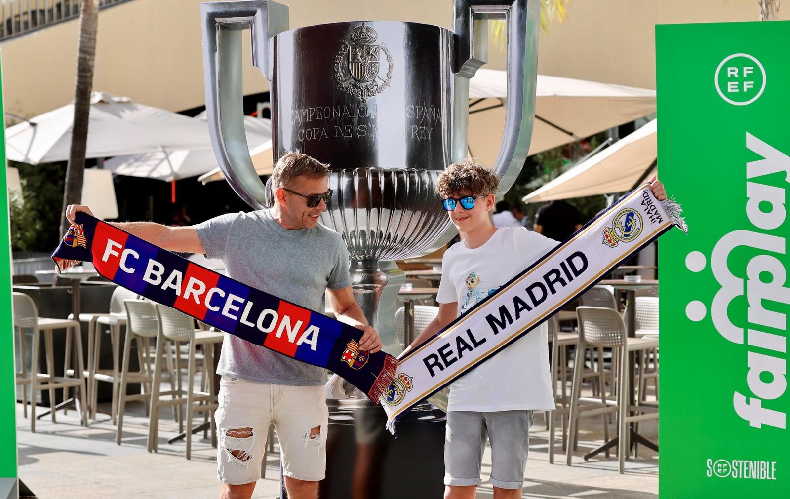La fotos del día antes de la final de Copa Barcelona - Real Madrid