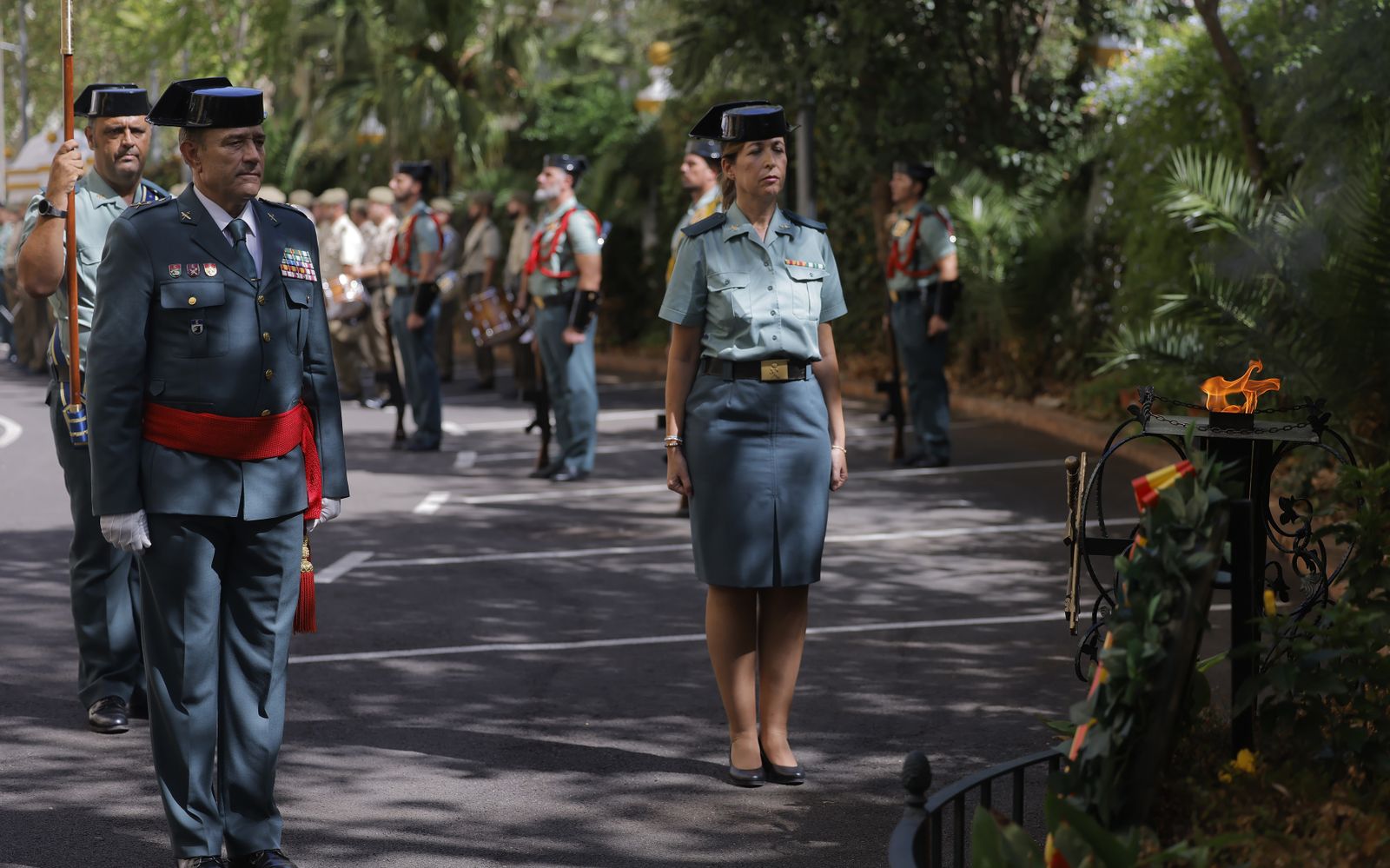 Las fotos de la despedida del  jefe de la IV Zona de la Guardia Civil, Alfonso Rodríguez Castillo