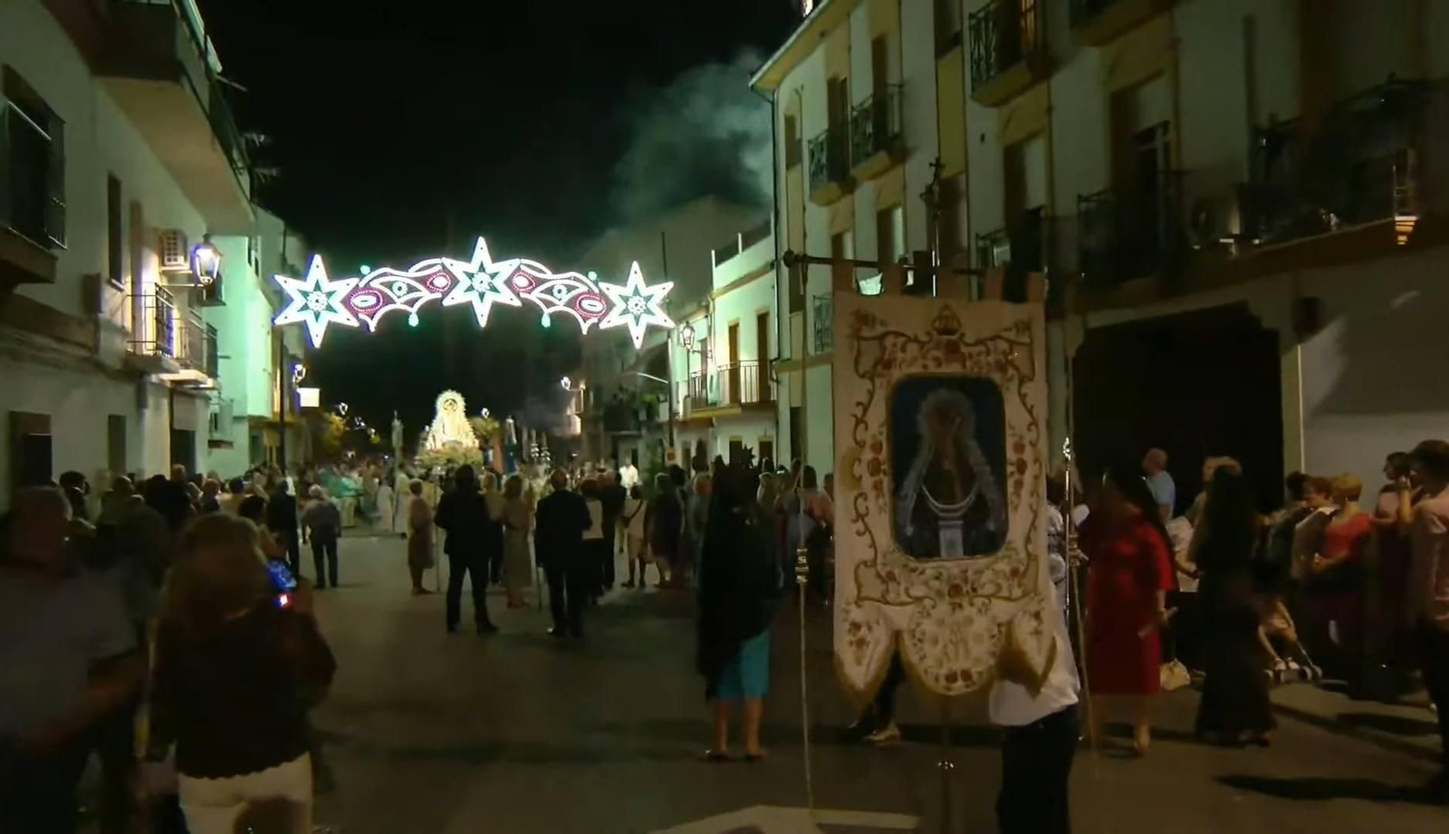 Procesión de la Virgen de la Estrella en Villa del Río.