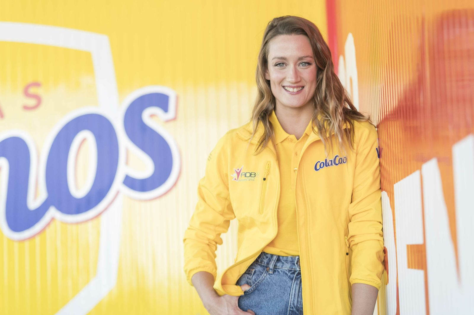 Mireia Belmonte, después de participar en el acto de las Becas Vamos en Mairena del Aljarafe.