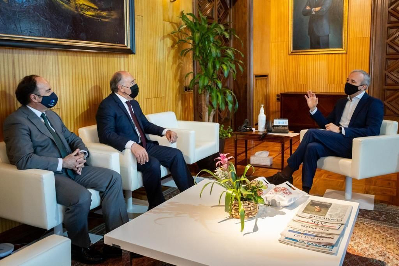 Gerardo Landaluce, José Ignacio Landaluce y Jorge Azcón.