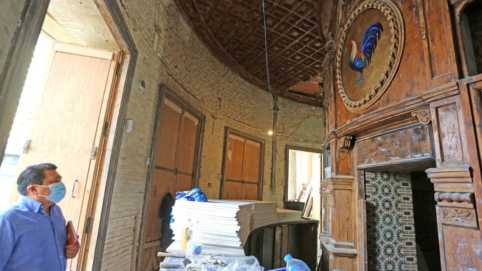 Planta baja del Gallo Azul, este viernes.