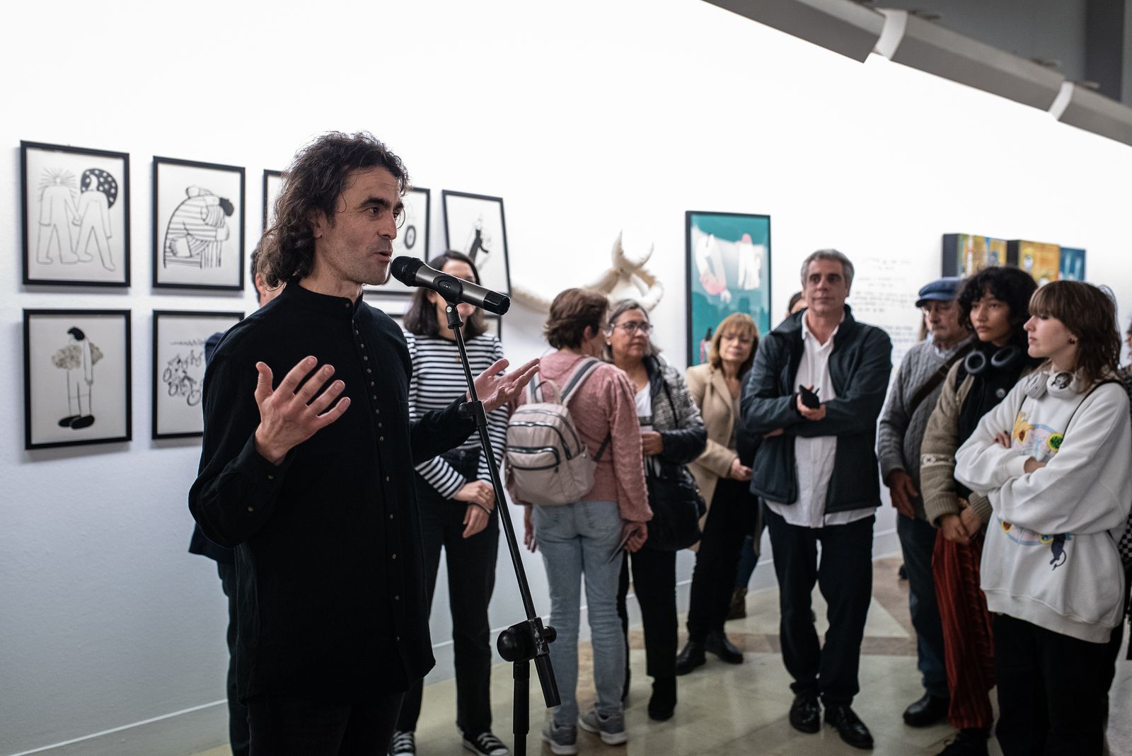 Imágenes de la inauguración de la muestra de Grafistas Onubenses