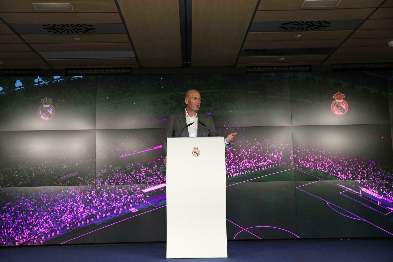 Las imágenes de la presentación de Zinedine Zidane